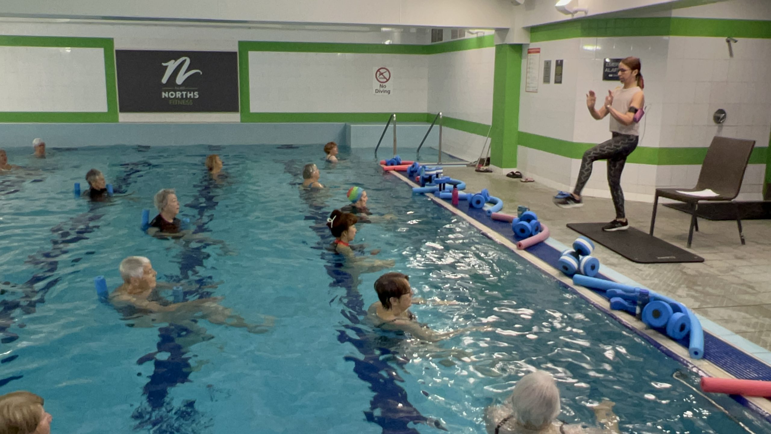 Aqua aerobics class
