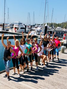 group photo wellbeing retreat