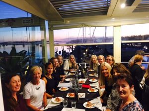 group dinner wellbeing retreat